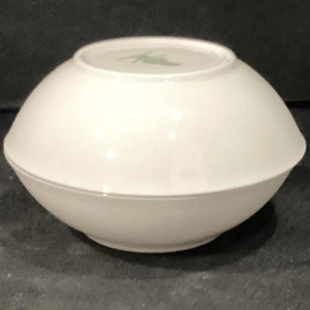 Royal Doulton Amulet Dessert Bowls, Set Of 2, White Floral Fine China Dinnerware